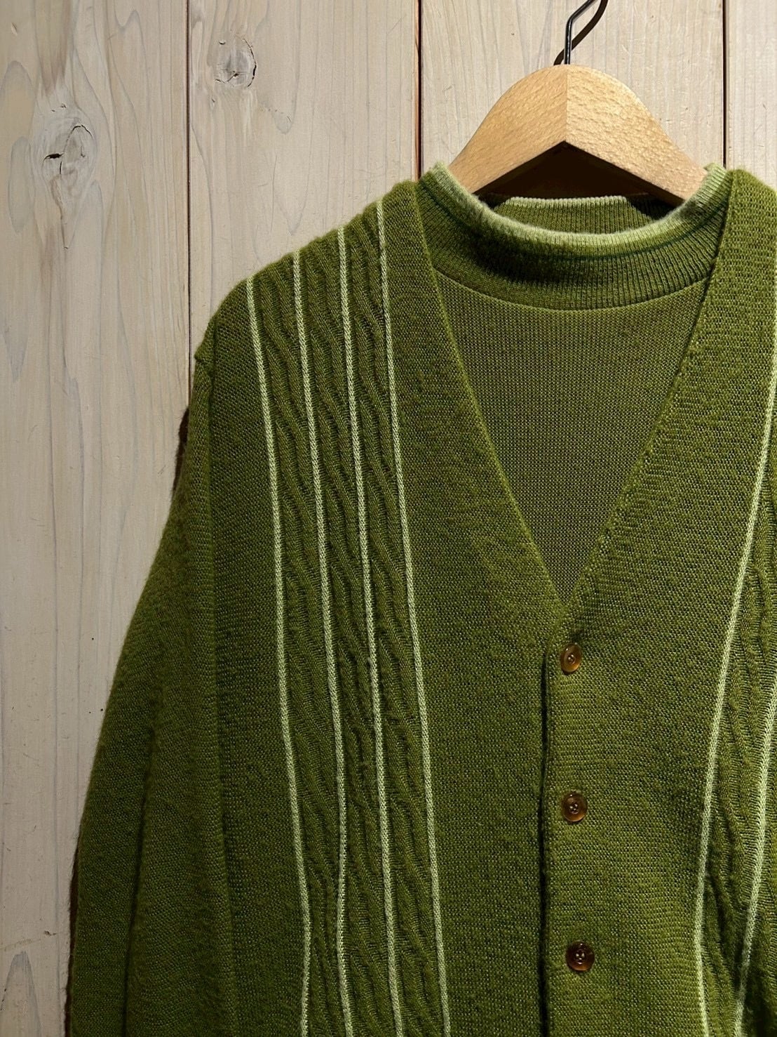 a.k.a.C.a.k.a vintage】70's “Sears” Cardigan × S/S Knit Setup