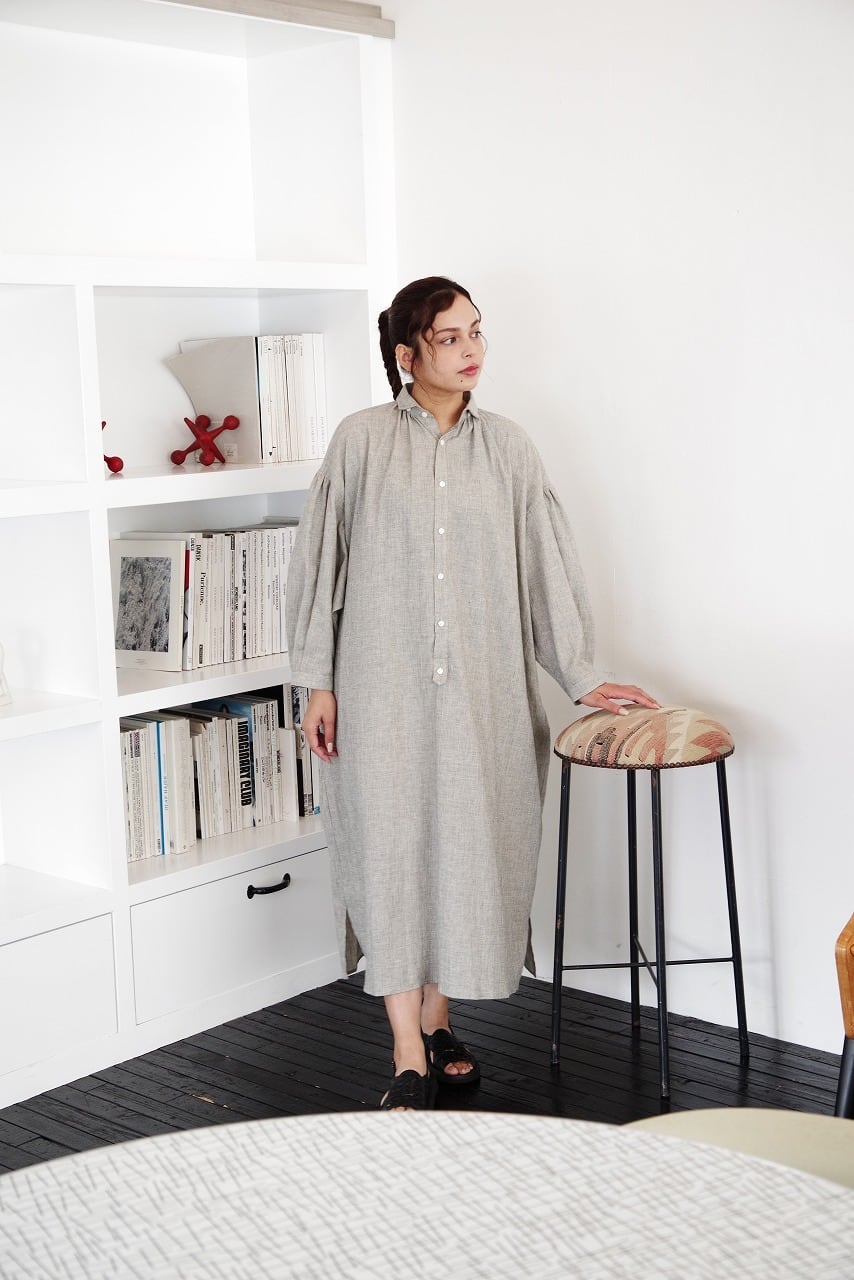 Cotton Linen Pull-Over Dress