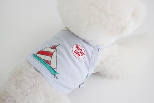 【THEREST OF LIFE】SUNNY LIFE YACHT CROP(sky)