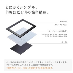 犬用トイレ『Flat 』レギュラートイレシート用 | デザイン会社がつくったペットデザイン家具ブランド「a i u e o CASA」