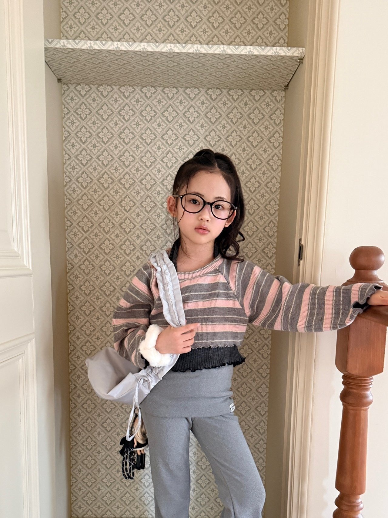 COMMA［取寄］knit crop tee 26winter