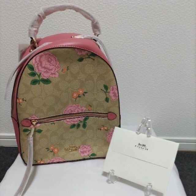 【美品】COACH コーチ/シグネチャー 花柄 リュック