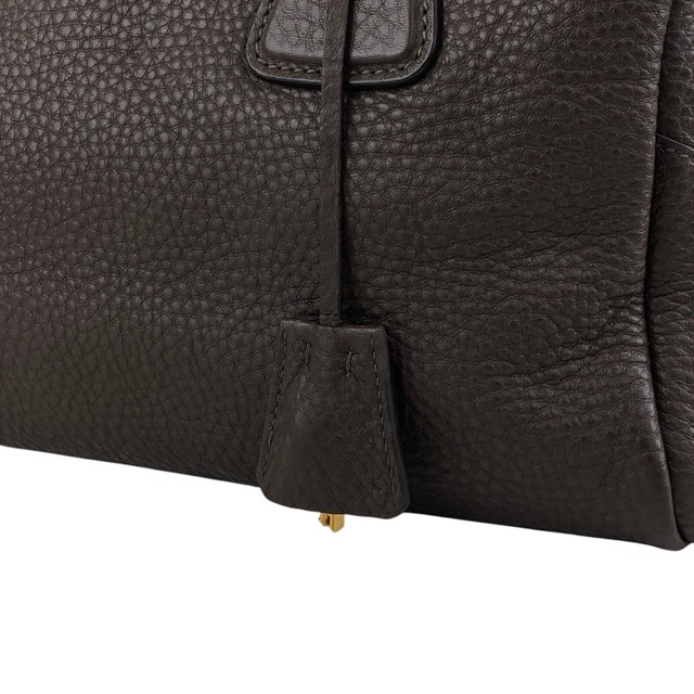 PRADA プラダ ショルダーバッグ ブラウン ロゴ レザー vintage ヴィンテージ オールド wddeyg