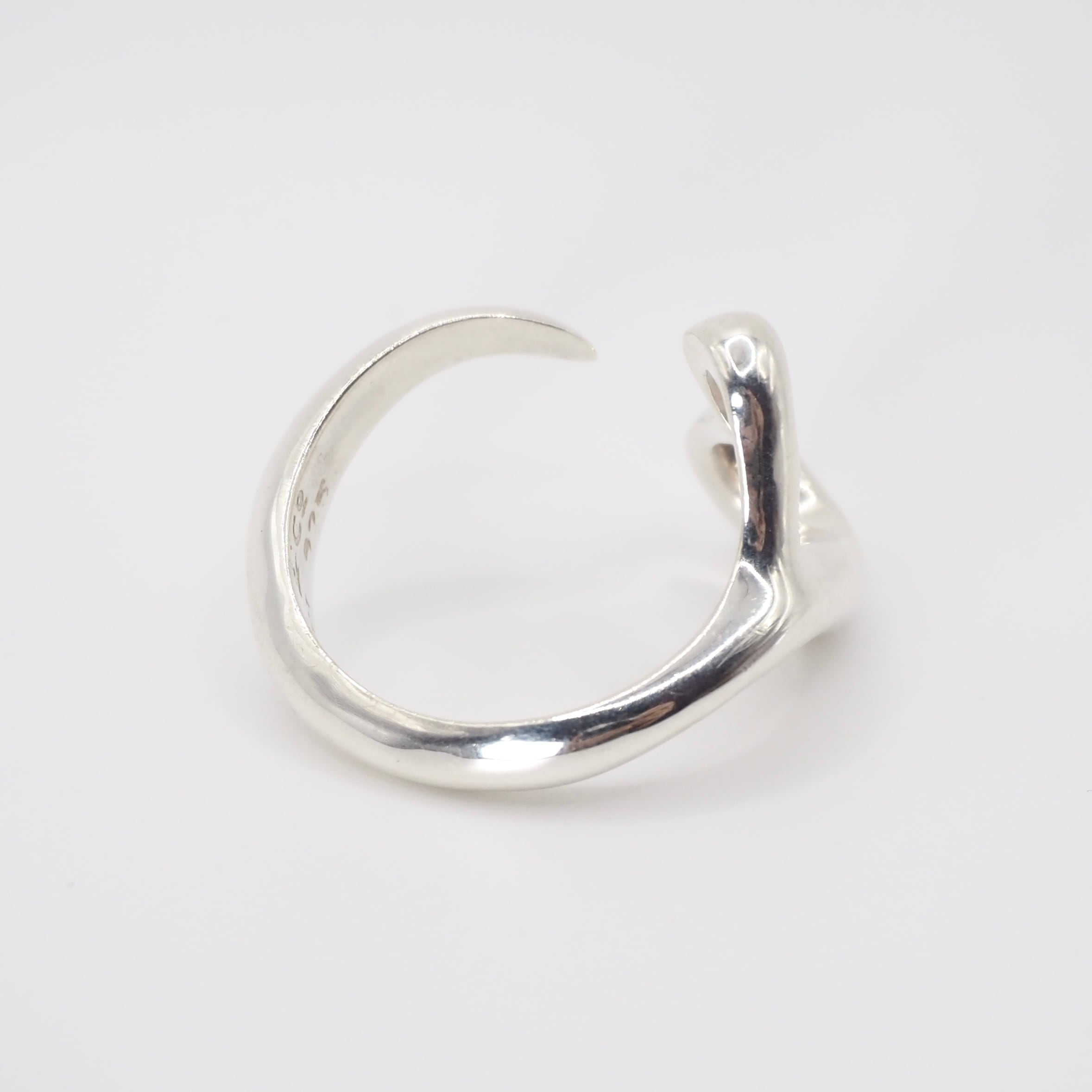現行品】Tiffany&Co. 約12号 エルサペレッティ オープンハート リング