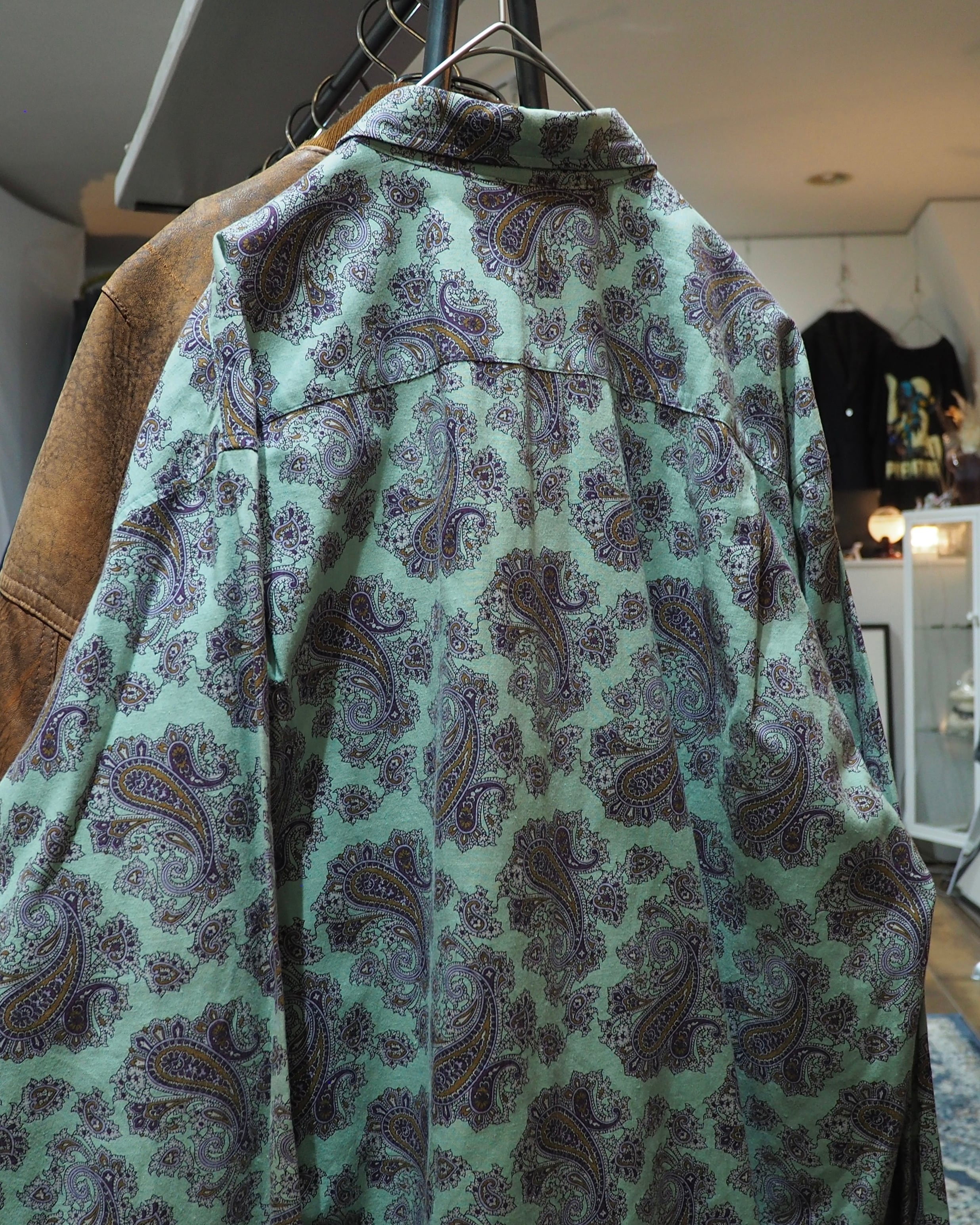 1990s " McGREGOR " Beautiful Paisley All Over Pattern Vintage Loose Shirt