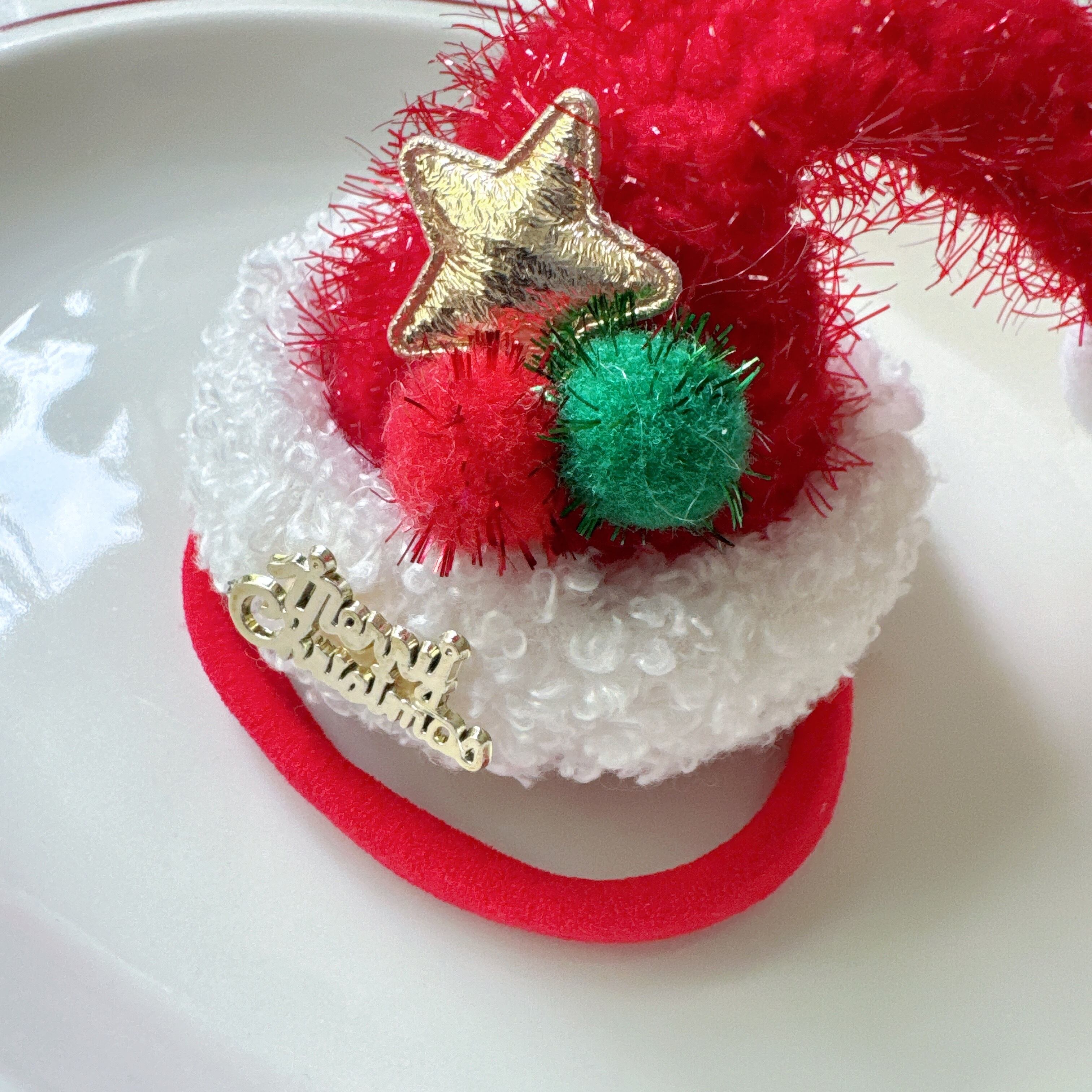 クリスマス*サンタのお帽子ヘアバンド