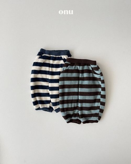 ONU［取寄］big border pants 26winter