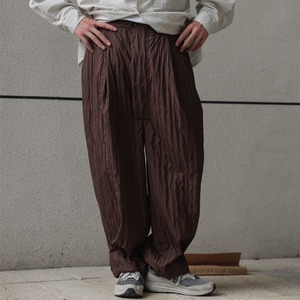 ナイロン シワ加工 バルーンパンツ  N3327