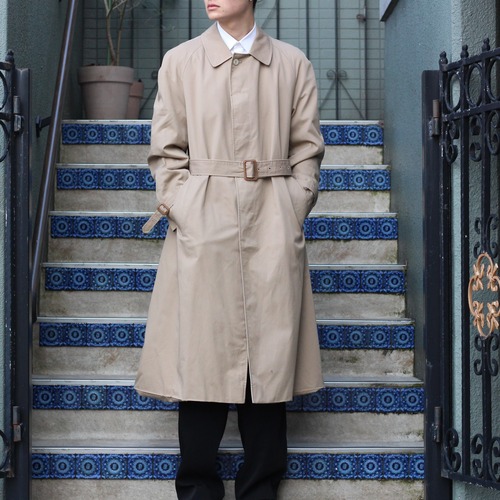 .Aquascutum LONG Balmacaan COAT MADE IN CANADA/アクアスキュータムロングバルマカーンコート(ステンカラーコート)2000000014111