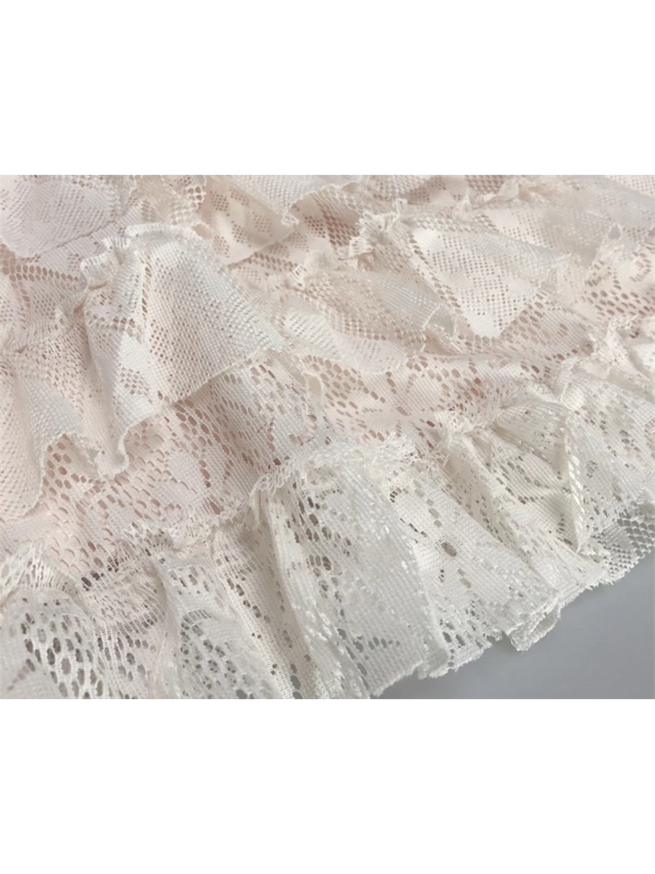 【0074】Total Lace Girly Party Short Long Sleeve Dress
