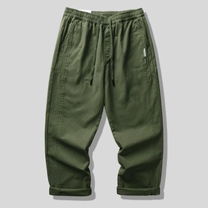 Khaki easy pants 00063