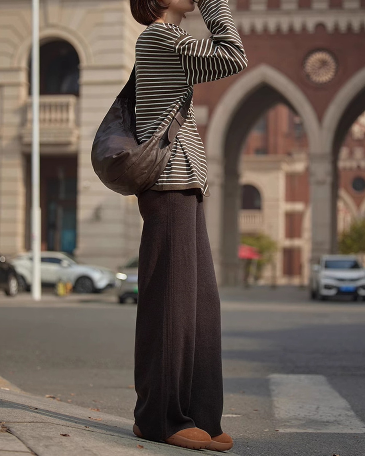 Knit wide Pants　T20259