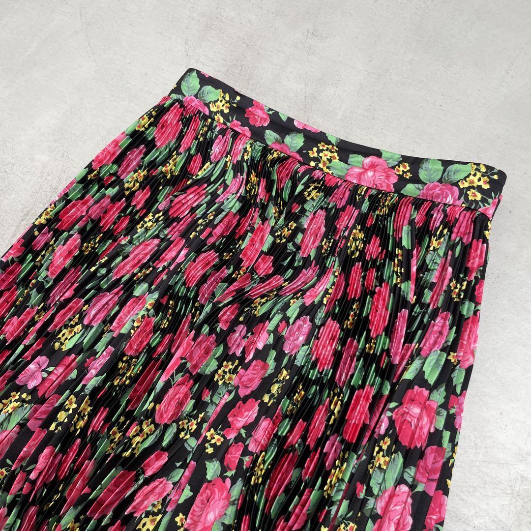 BALENCIAGA 花柄プリーツスカート