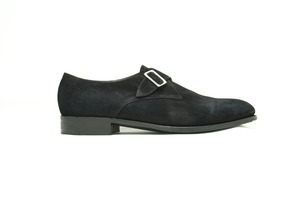 【EDWARD GREEN】Monk Strap  Navy Suede 8h F (Second Hand)