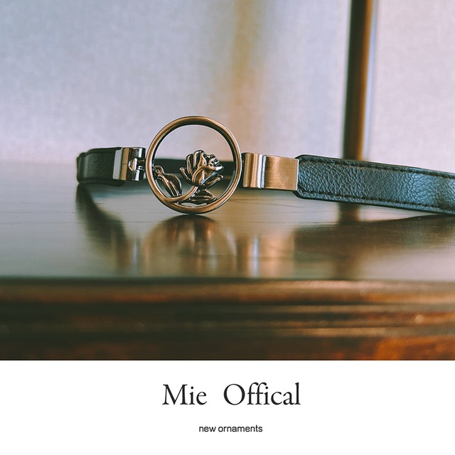 ♥夜の棘、金属の華！【MIEMIEシリーズ】★ベルト★ アクセサリー 小物 合わせやすい 薔薇 レトロ