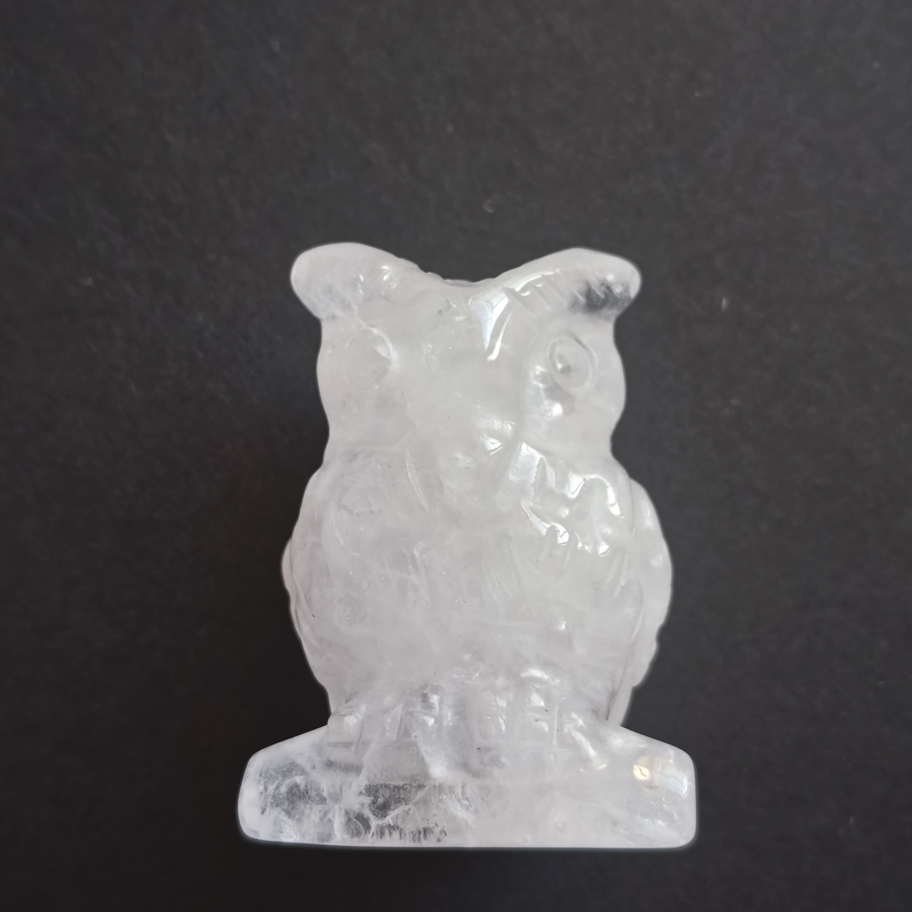 【お金に困らない】フクロウの水晶置き物