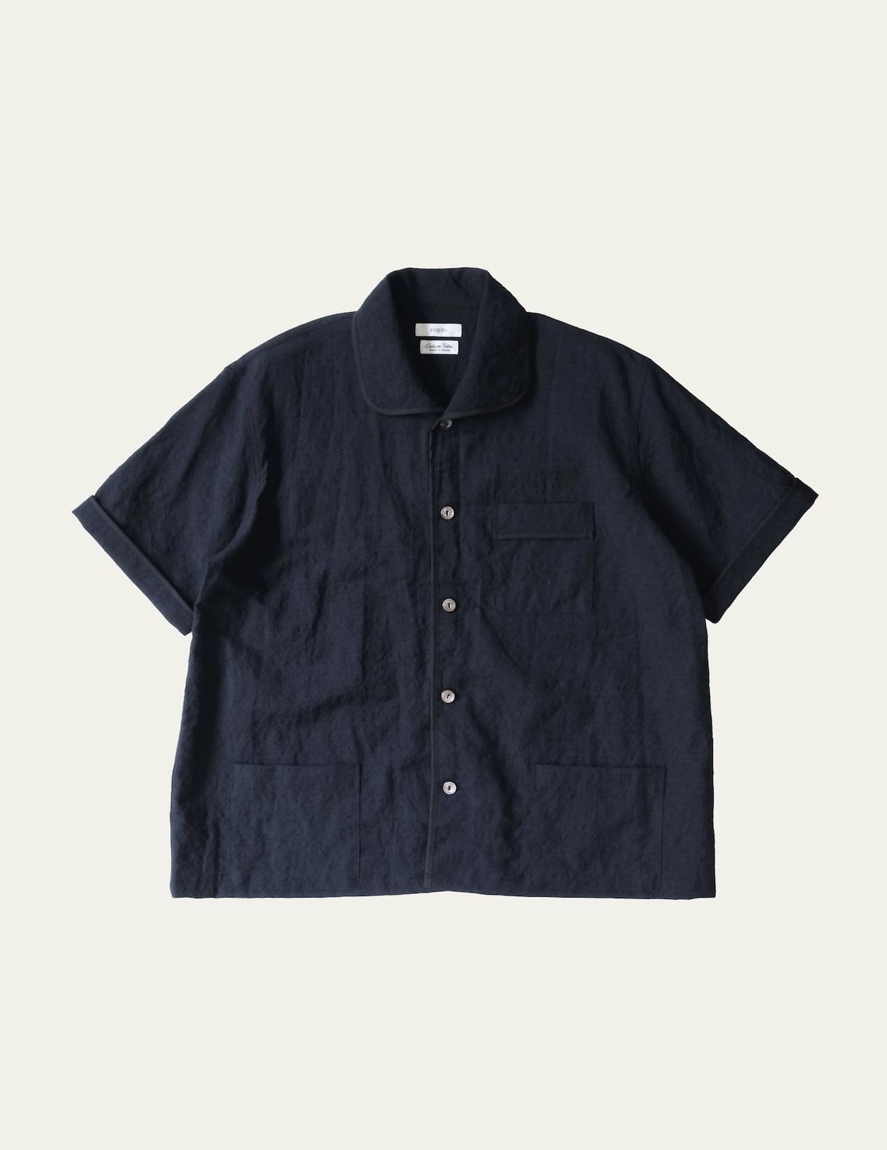 FUHITO S/S Pajama Shirt Dark Navy,Charcoal