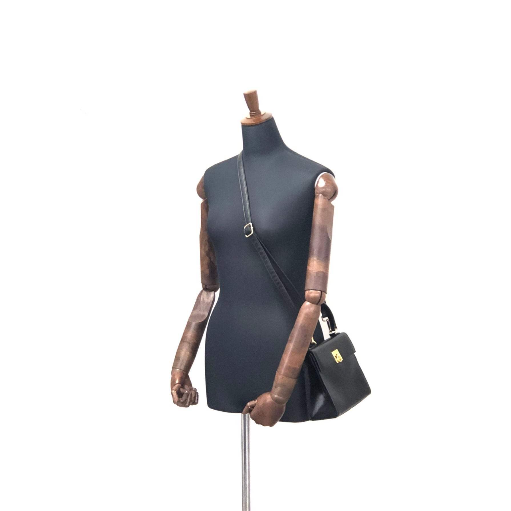 CELINE セリーヌ ガンチーニ レザー 2way ミニバッグ ショルダー CELINE セリーヌ ガンチーニ レザー 2way ミニバッグ ショルダー
