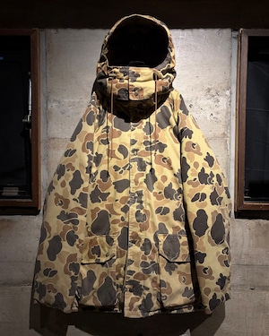 【Caka】80's "Columbia" Vintage Duck Hunter Camo Hooded Down Jacket