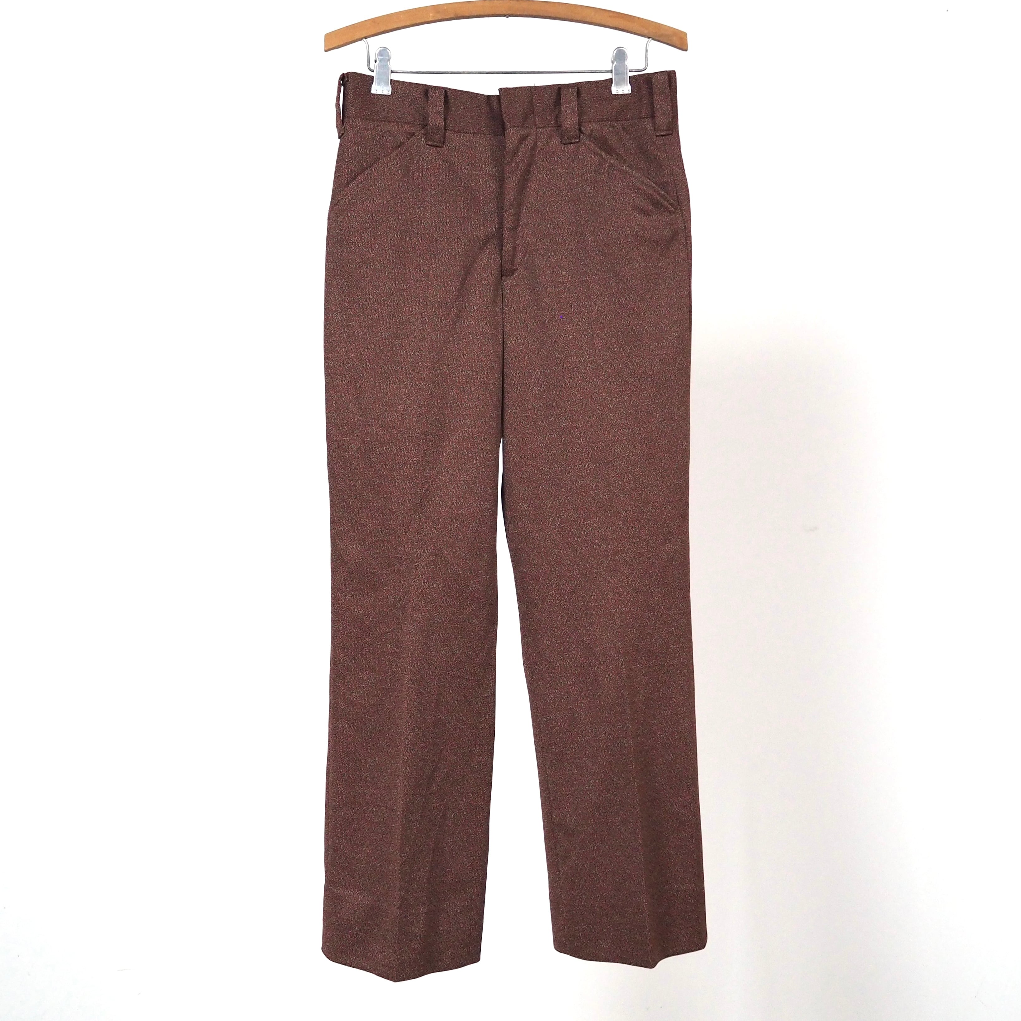 60’s Polyester slacks geometric w29 USA vintage 幾何学柄 ポリエステル スラックス