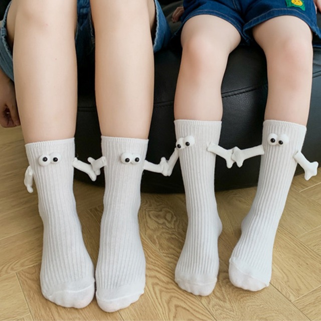 【即納】かわいい目玉の手つなぎソックス
