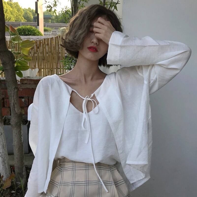 サマースタイル薄手シャツ ロング 夏物 YY-ファッション99415220400