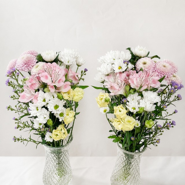 仏花の花束　一対