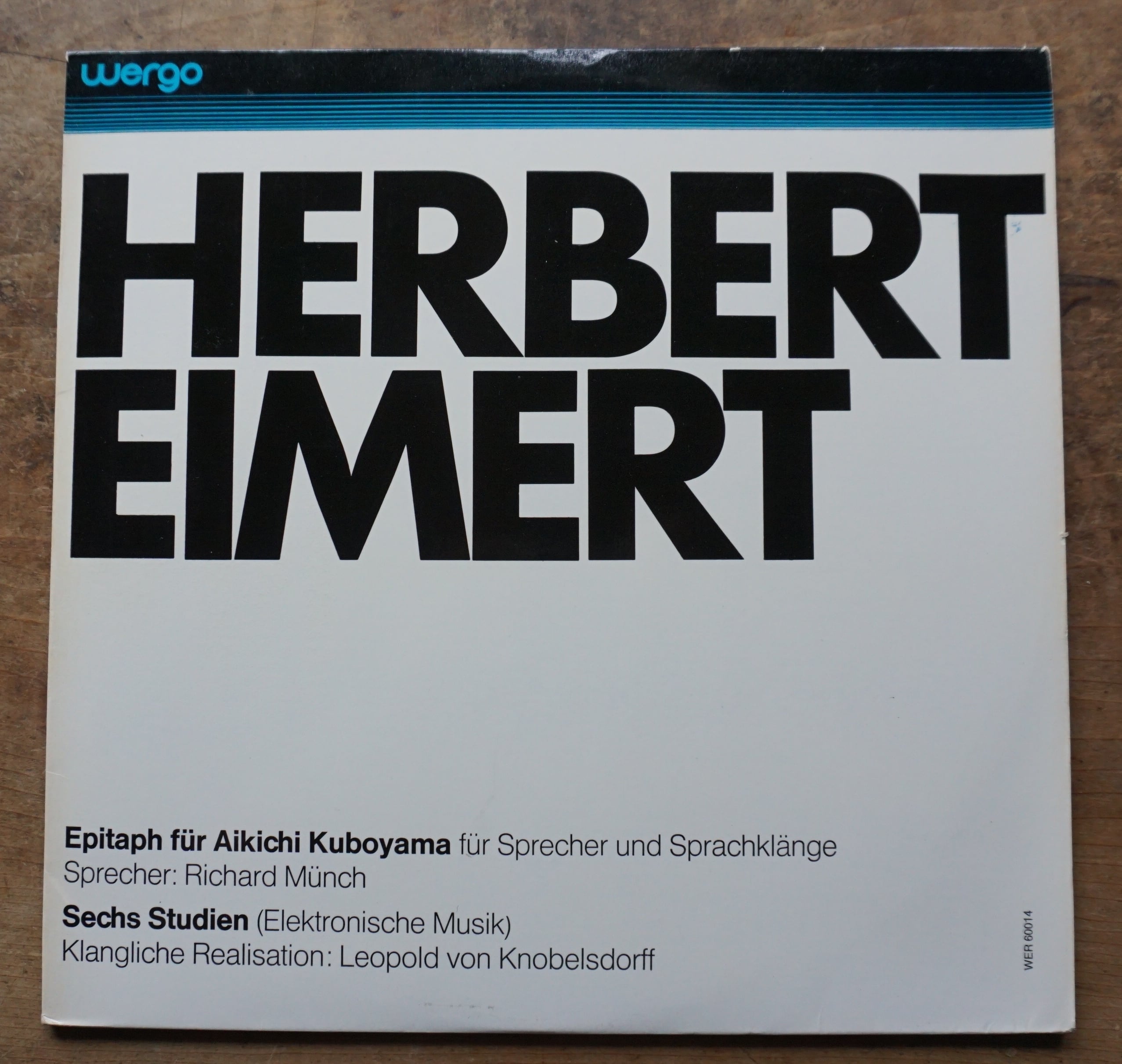 【絶版LPレコード　中古】ヘルベルト・アイメルト　Herbert Eimert Epitaph Für Kuboyama Aikichi  [212188709]