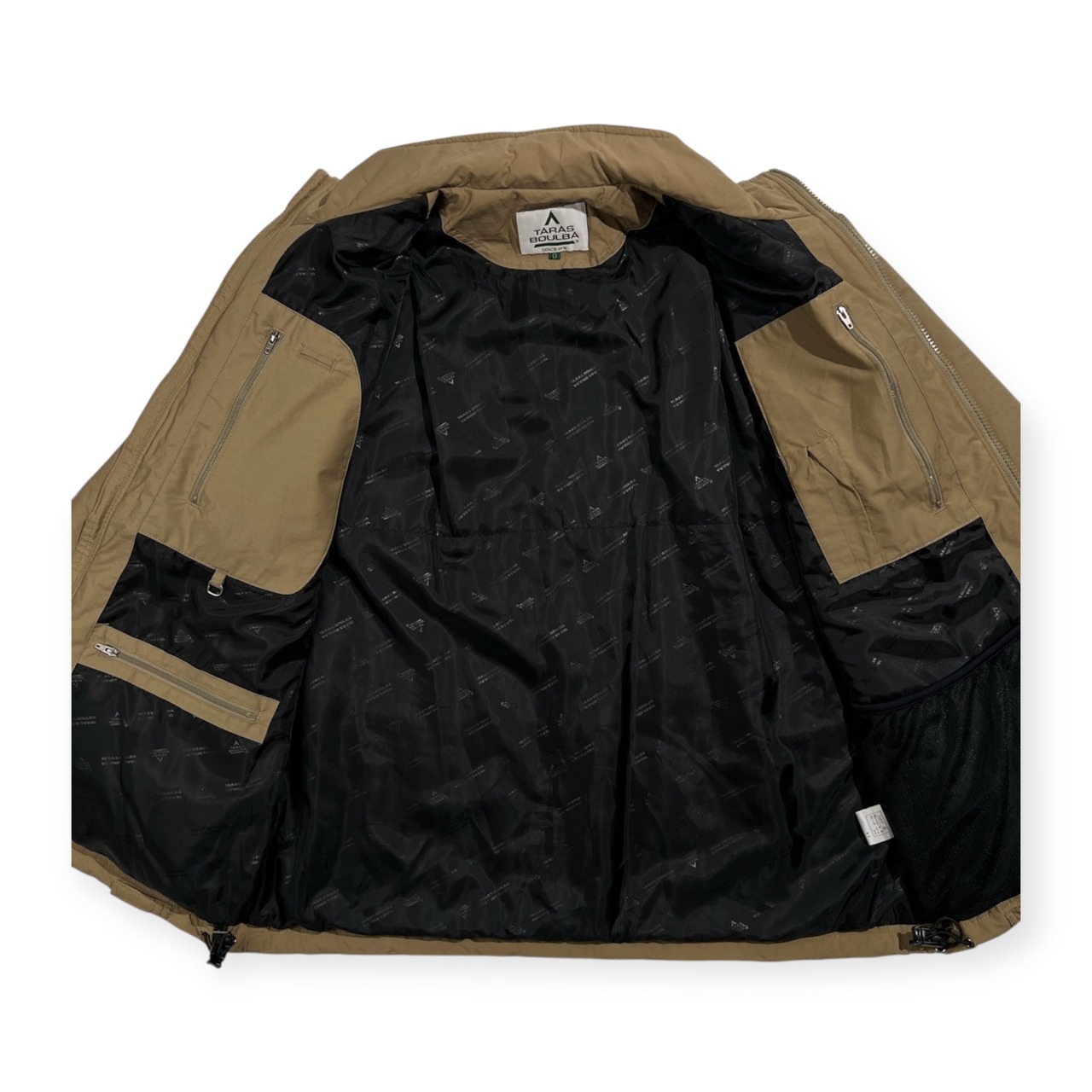 TARAS BOULBA タラスブルバ 中綿 スタンドカラー 60/40クロス ジャケット サイズ O /ベージュ系 アウトドア アシックス製