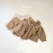 ミミマーケット / mimimarket / ピュリ襟付きブラウス / 韓国子供服 / キッズ / 26winter〖取寄〗*S~L*