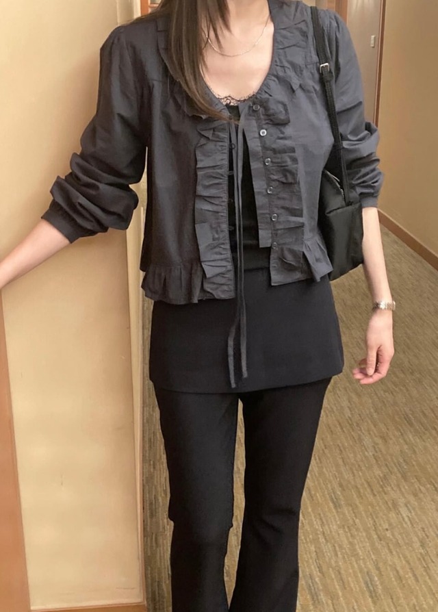 (予約) TOUST / Rea pintuck blouse 2color