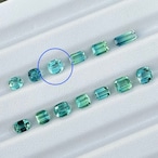 シーフォームトルマリン クッションカット 5.8x5.2mm, 0.79ct, アフガニスタン産