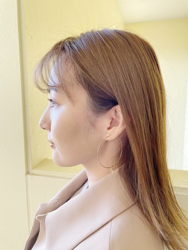 Oregon sunstone hoop earrings