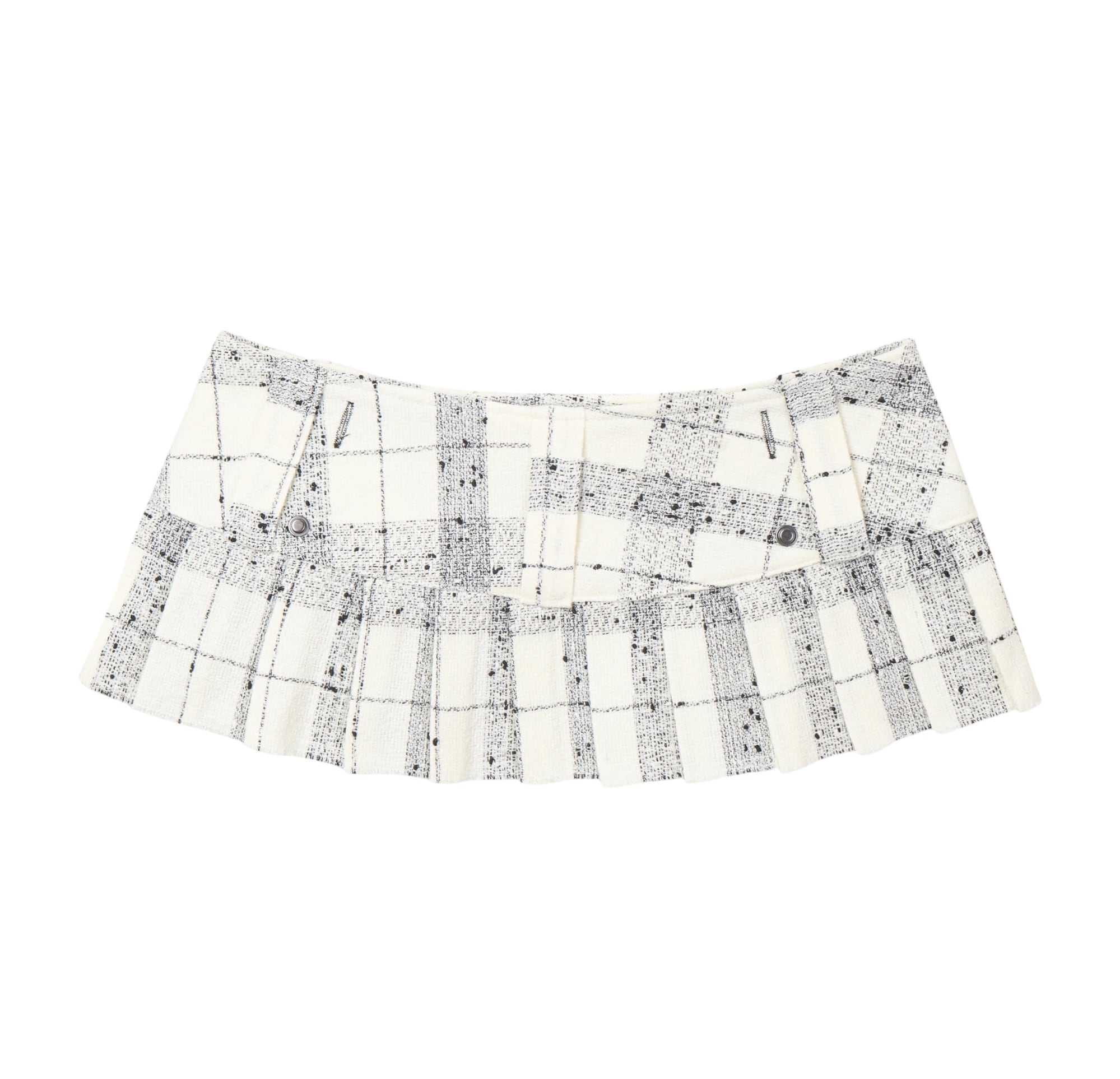 bonnae】Micro mini pleats skirt (Ivory) | MINERAL