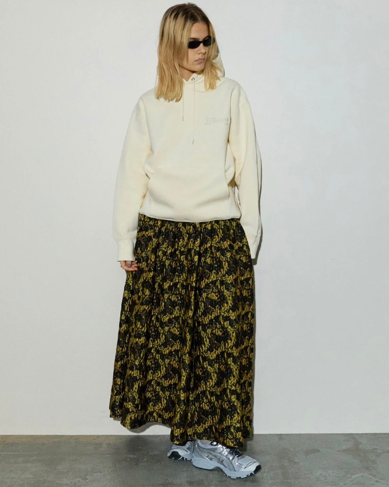 MAISON SPECIAL】Floral Pattern Jacquard Voluminous Skirt | idealclasse