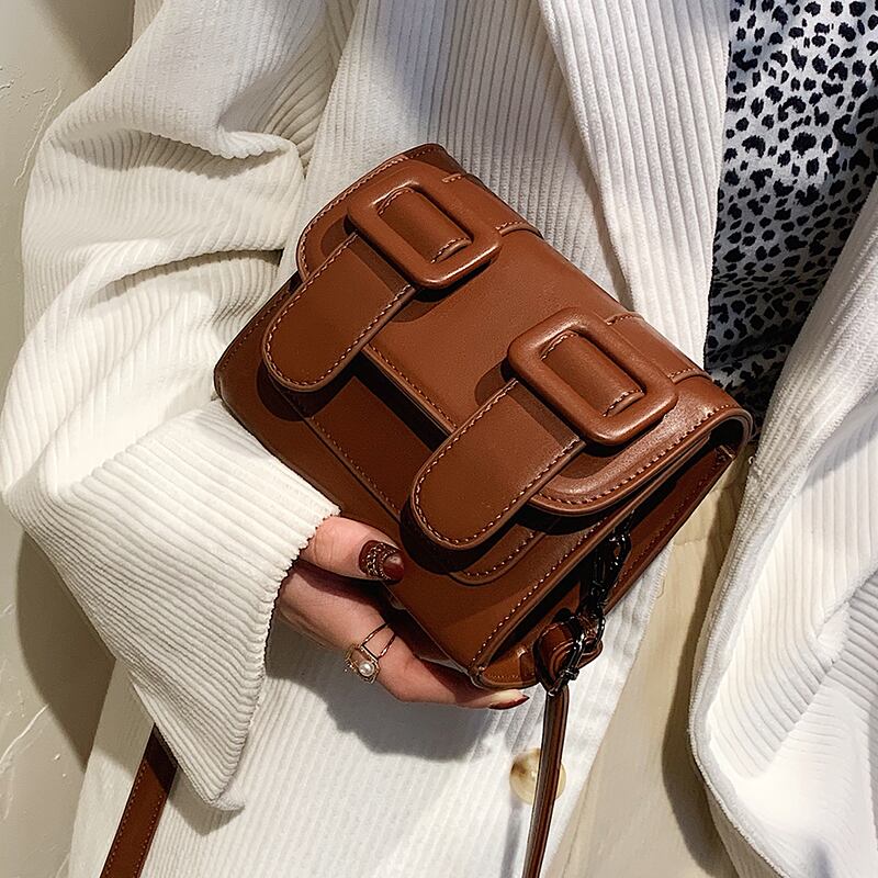 スタイルレッド スクウェア メッセンジャーバッグ 手作りハンドバック19663858486