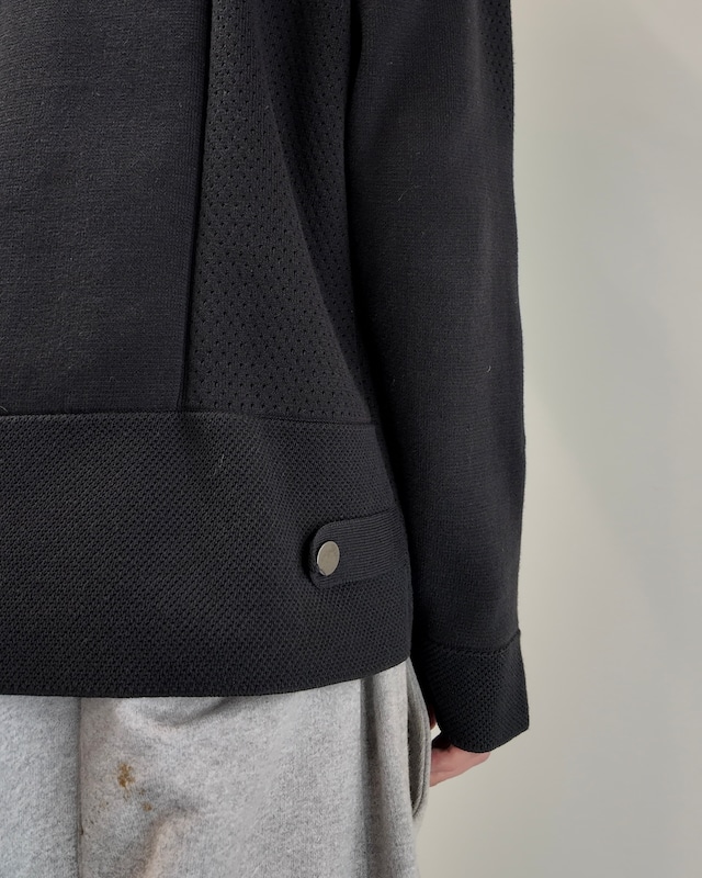 【5351 pour les hommes】curve pattern zip up blouson