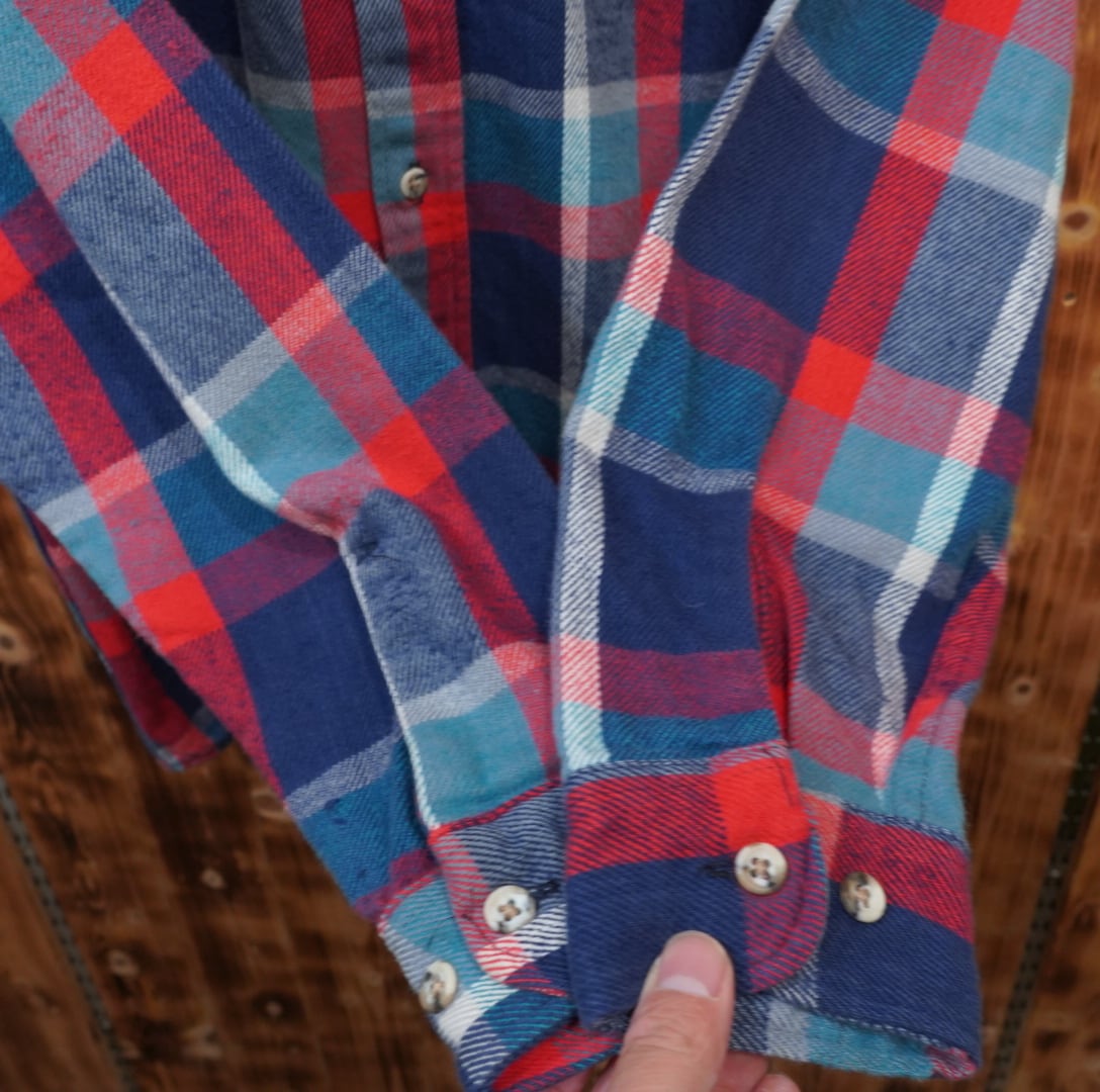 90's USA製 BIG MAC ネルシャツ 青✕赤 ＸＬ-TALL 90's USA製 BIG MAC ネルシャツ 青✕赤 XL-TALL 70s-80s BIG MAC