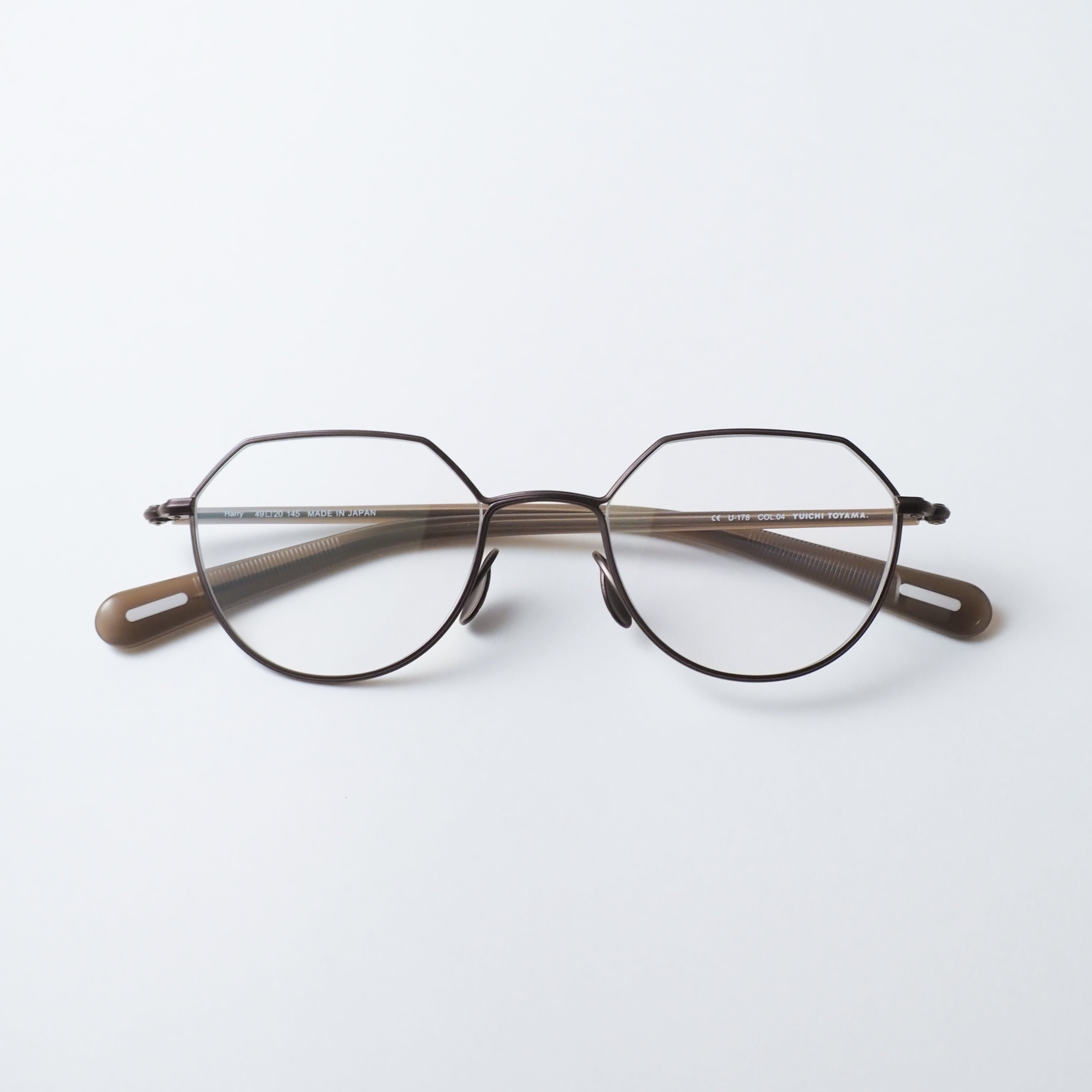 U-178 Harry col.04(Matt brown / Charcoal gray)【YUICHI TOYAMA
