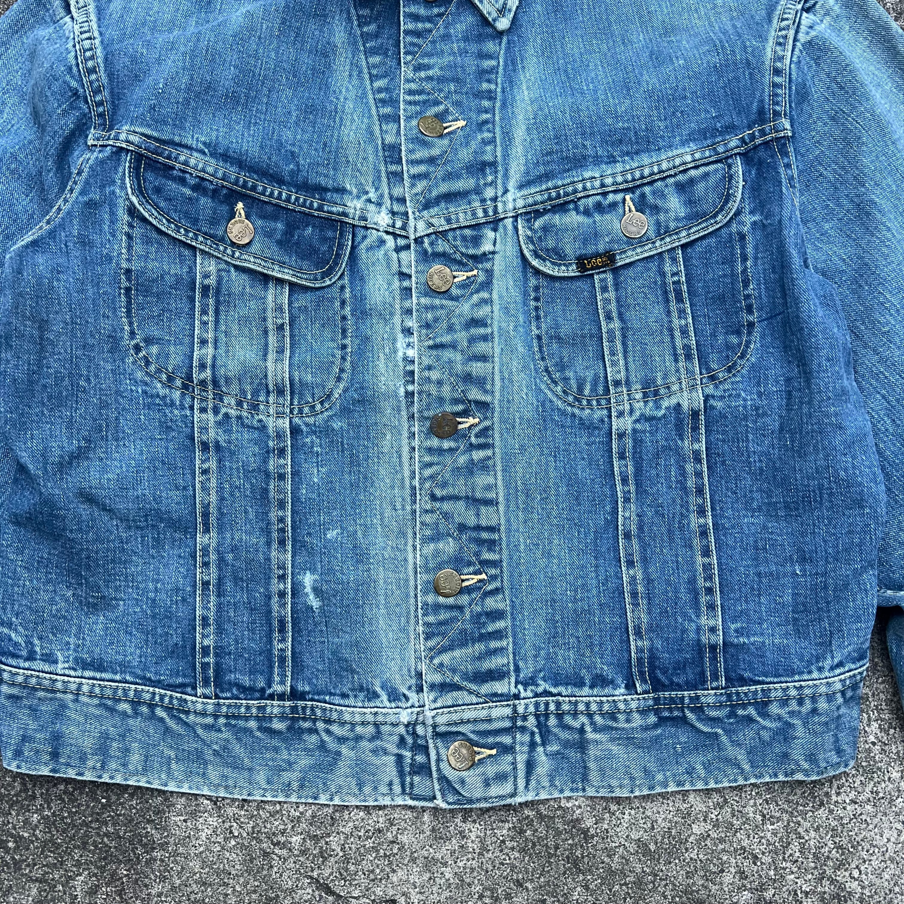 60s 70s Lee 101-J Denim Jacket Big Size 60s 70s リー101 デニム