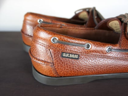 G.H BASS ジーエイチバス JETTYII 20320 Textured レザー TAN デッキ