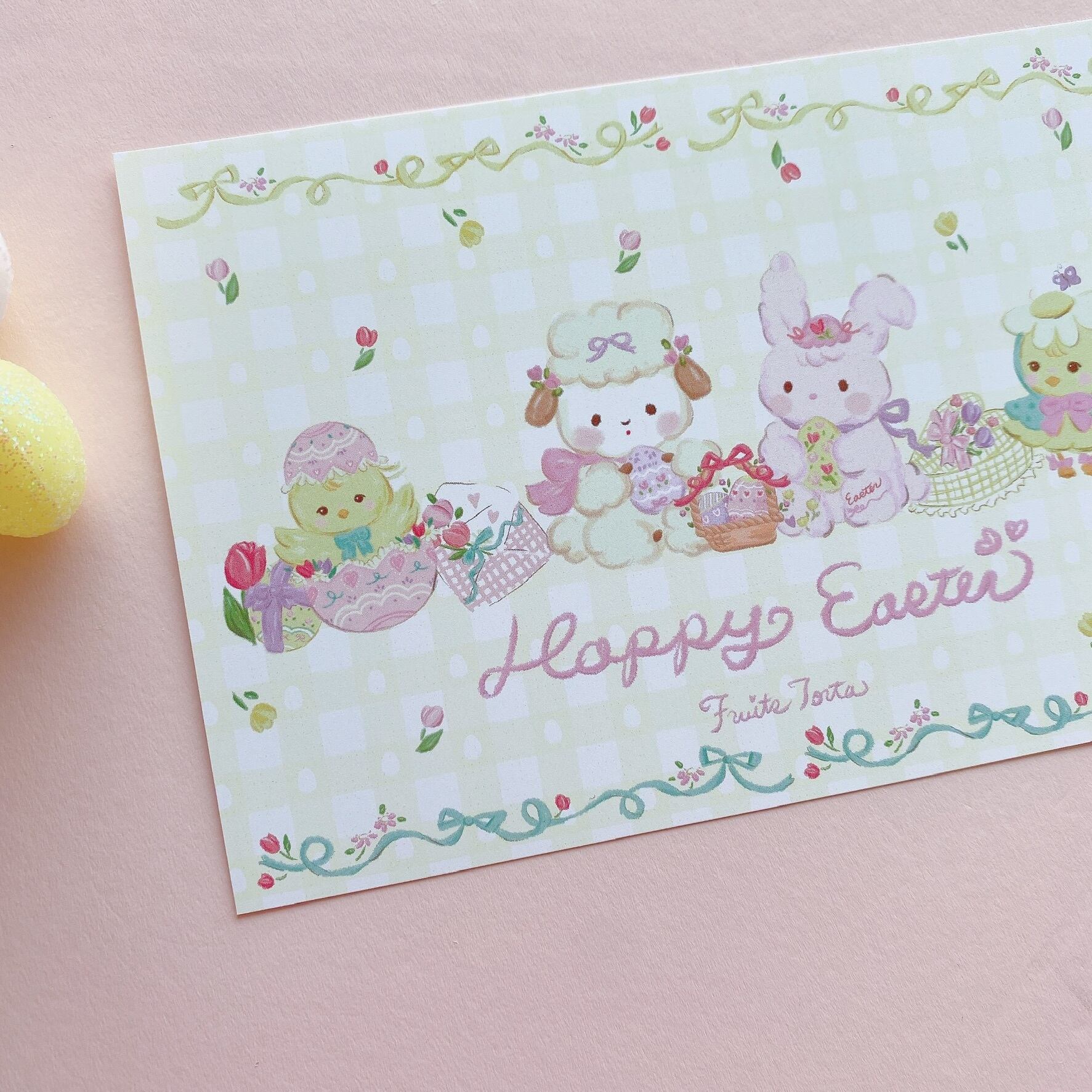Easter Greetings postcard イースター ポストカード