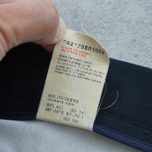 00s DOCKERS CHINO TROUSERS black [W36L31.5相当] 古着