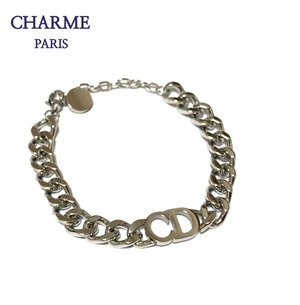 white gold metal chain bracelet