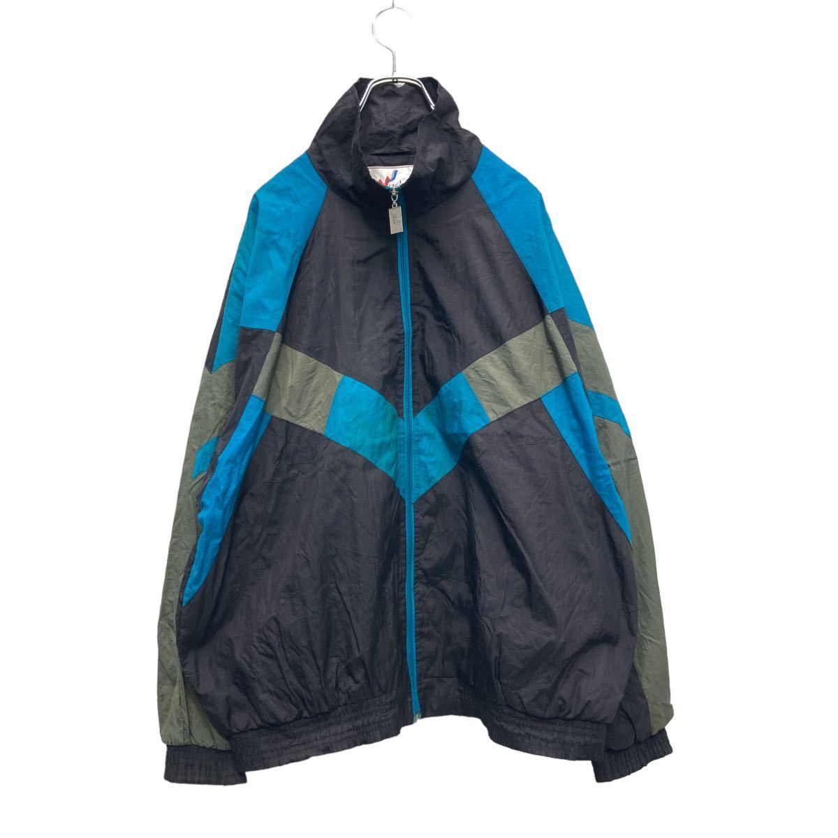 Vizor 切替 ナイロンジャケット Lサイズ 90s ブルゾン ブラック