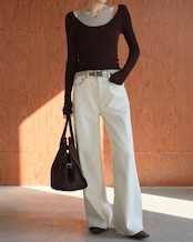 White wide Denim N1011