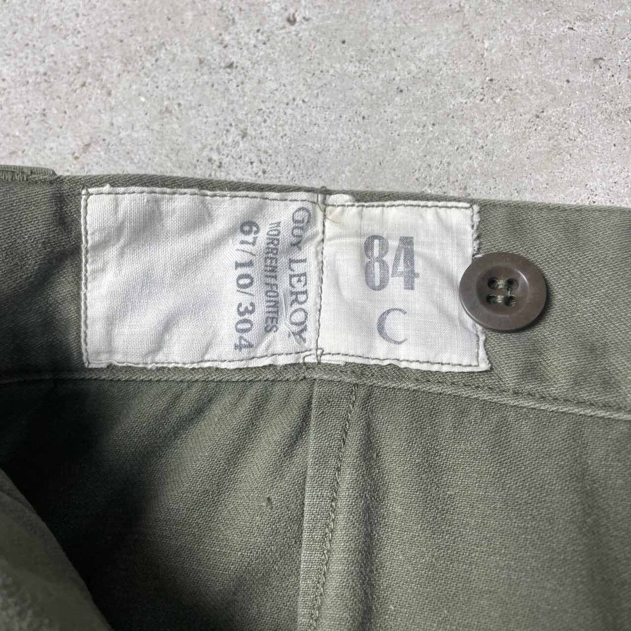 60年代 フランス軍 M-64 カーゴパンツ ミリタリーパンツ メンズW36相当