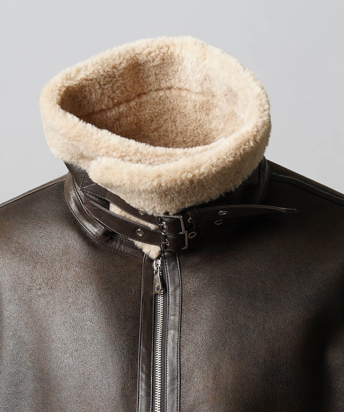 MAISON SPECIAL】B-3 Fake Mouton Jacket brown 11252211616 | select