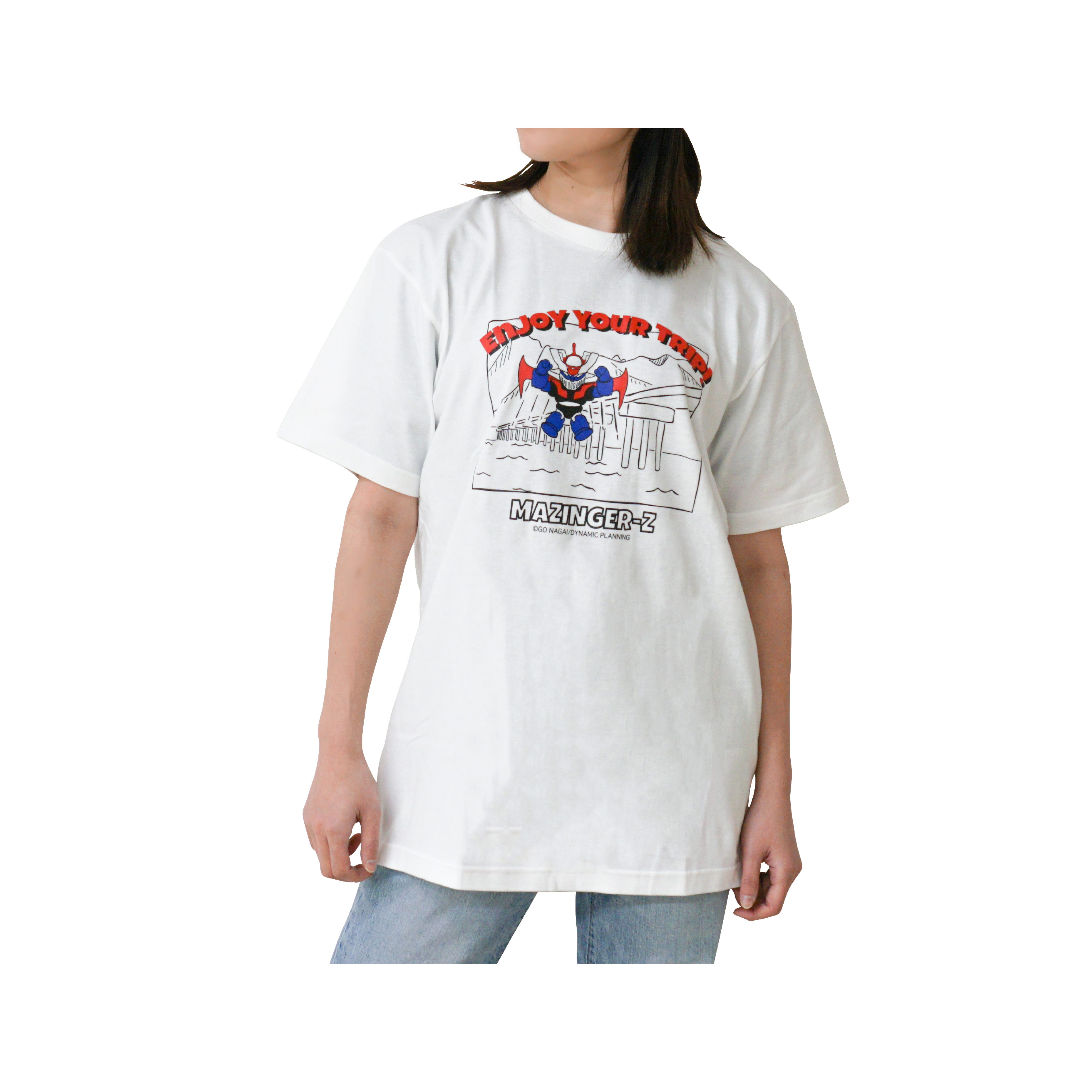 値下げ中 Ado 桜日和とタイムマシンTシャツ Lサイズ 限定Tシャツ】!SHIMANTOオリジナル「沈下橋×マジンガーZ