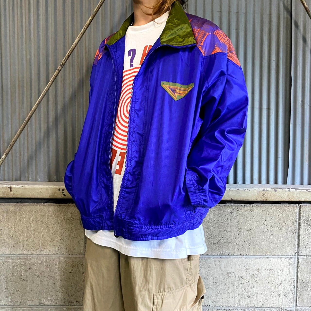 90年代 NIKE FLIGHT ナイキ ナイロンジャケット メンズL相当 古着 90s 